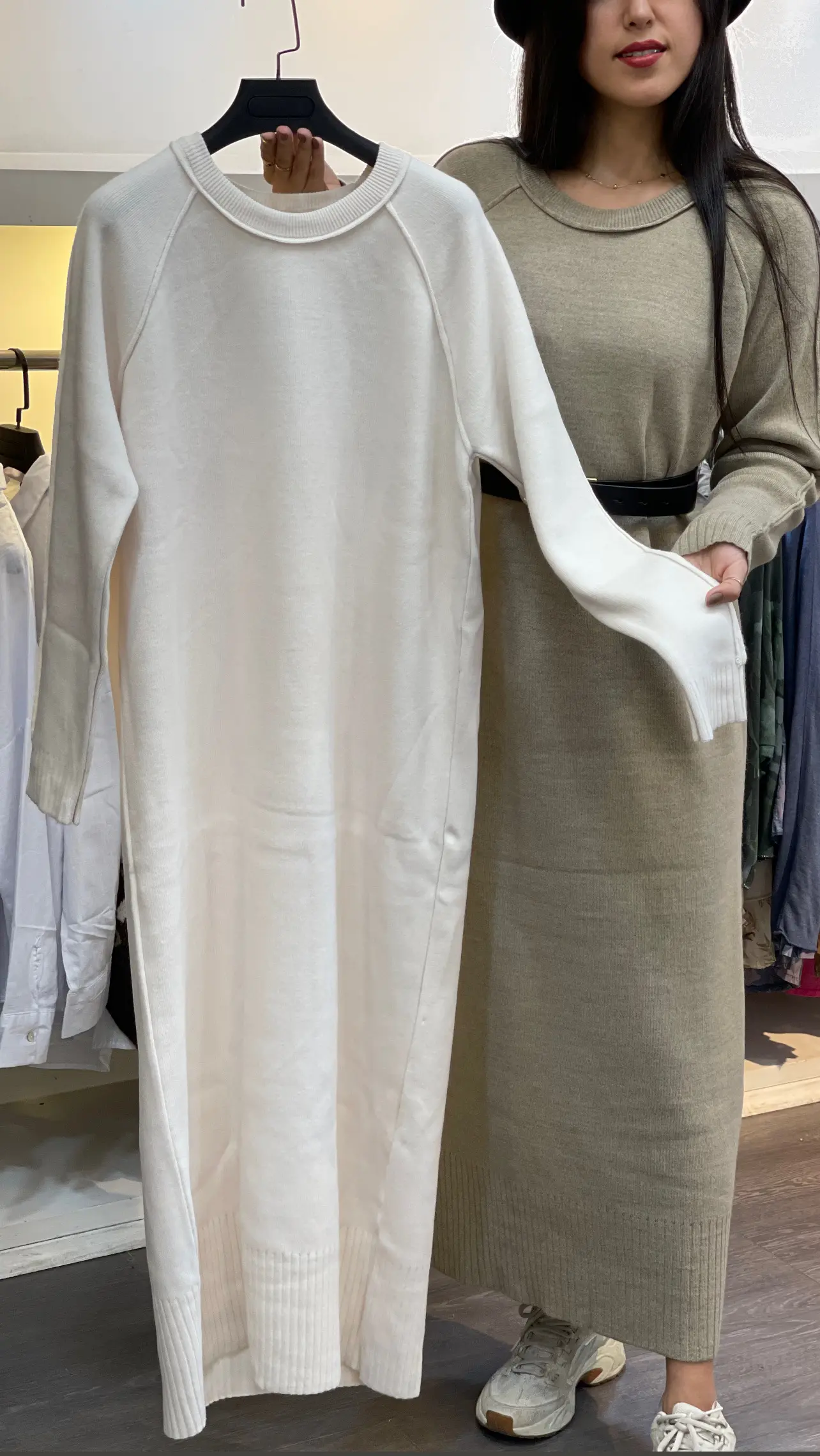 پیراهن بافت ترک طرح ساده